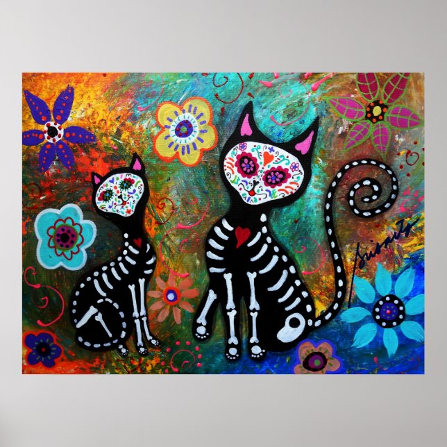 MIN CATS DIA DE LOS MUERTOS POSTER (Framsidan)