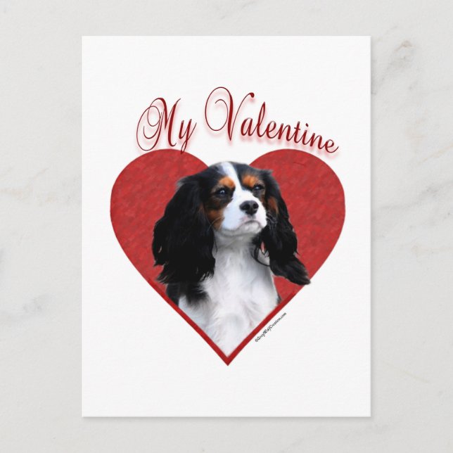 Min Cavalier Valentine Helg Vykort (Framsida)