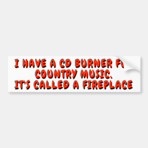 Min CD-brännare är en Fireplace Bildekal
