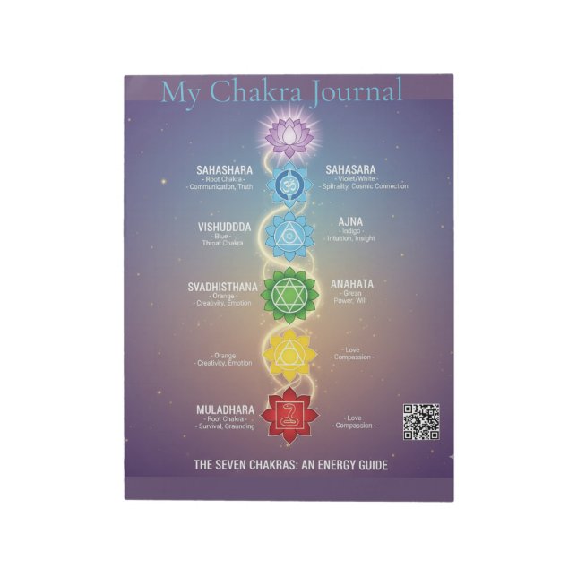 Min Chakra Journal Notepad Anteckningsblock (Roterad)