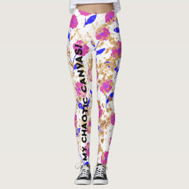 MIN CHAOTIC CANVAS! LEGGINGS