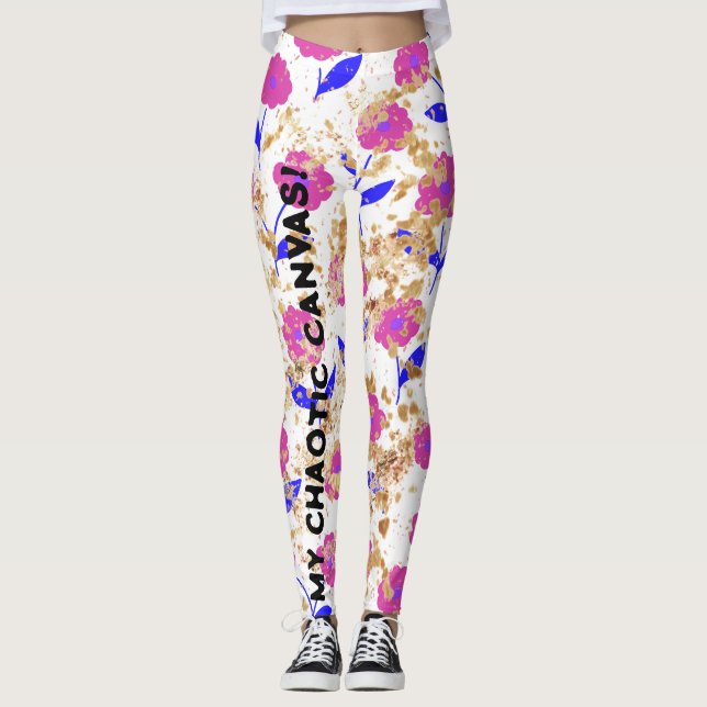MIN CHAOTIC CANVAS! LEGGINGS (Framsida)