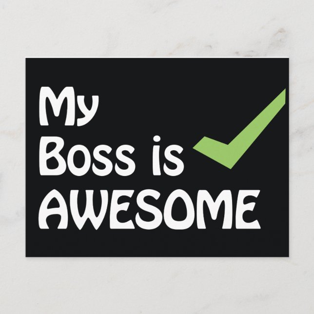 Min Chef är Fantastisk vykort (Framsida)