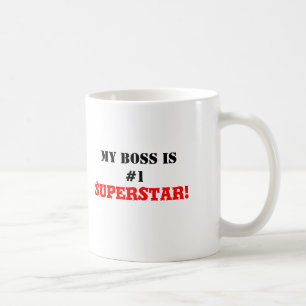 Min chef är världsstjärnan #1! kaffemugg