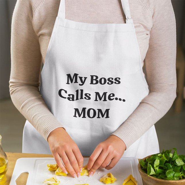 Min Chef kallar mig Mamma Mors dag Förkläde (Skapare uppladdad)