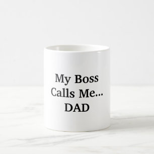 Min Chef kallar mig Pappa Fars dag Kaffemugg