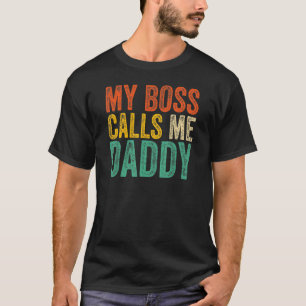 Min Chef kallar mig pappa Fars dag T Shirt
