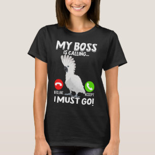 Min Chef kallar Parrot Bird Umbrella Cockatoo T Shirt