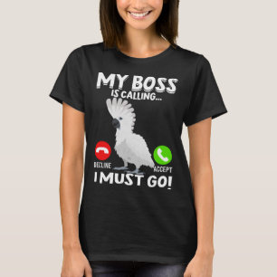 Min Chef kallar Parrot Bird Umbrella Cockatoo T Shirt