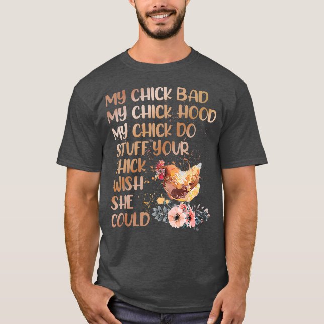 Min Chick felaktig Huva min Chick min Chick Do Chi T Shirt (Framsida)