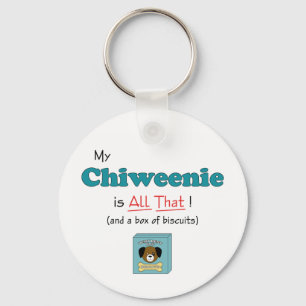 Min Chiweenie är allt det där! Nyckelring