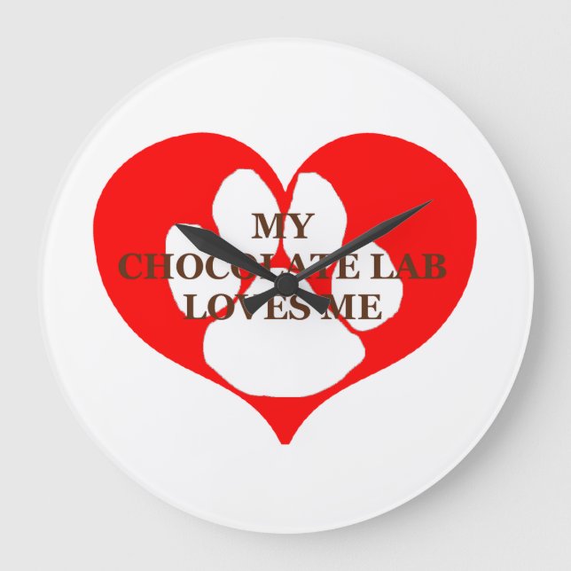 Min chokladlabb kärlek mig stor klocka (Framsida)