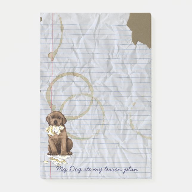 Min chokladlabbåt som min kurs planerar post-it block (Framsida)