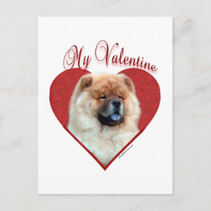 Min Chow Chow Valentine Helg Vykort