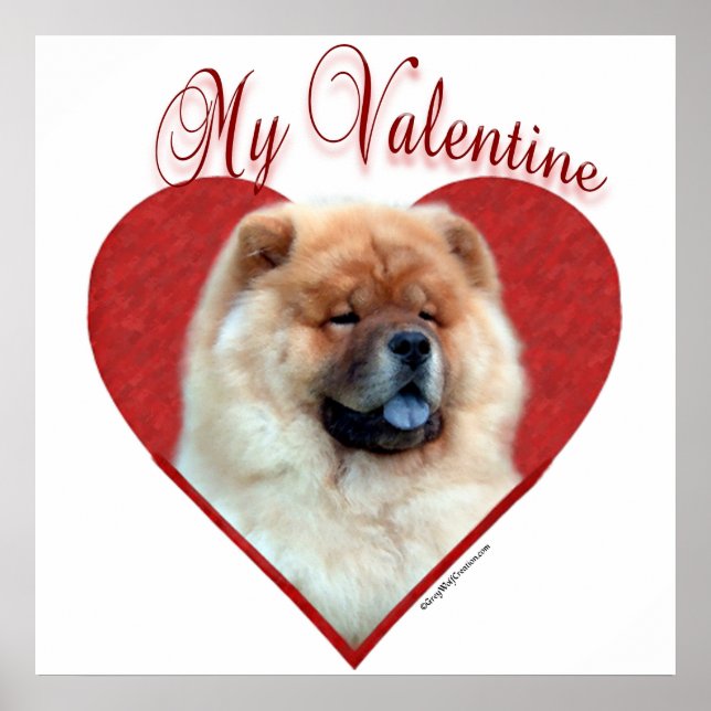 Min Chow Chow Valentine Poster (Framsidan)