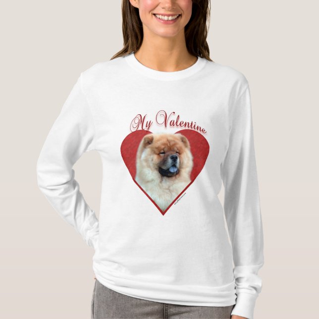 Min Chow Chow Valentine T Shirt (Framsida)