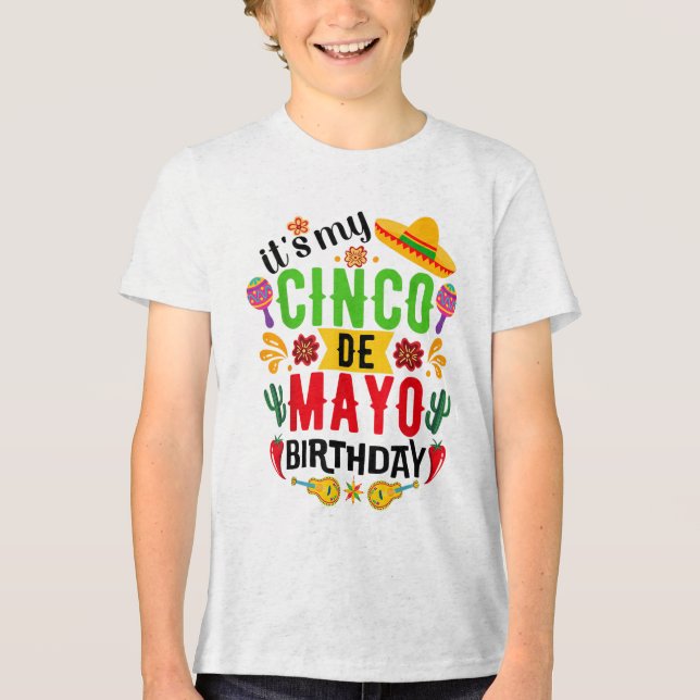 Min Cinco De Mayo Birthday Funny Cinco De Mayo T Shirt (Framsida)