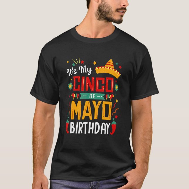 Min Cinco De Mayo Födelsedagsfest 2 T Shirt (Framsida)
