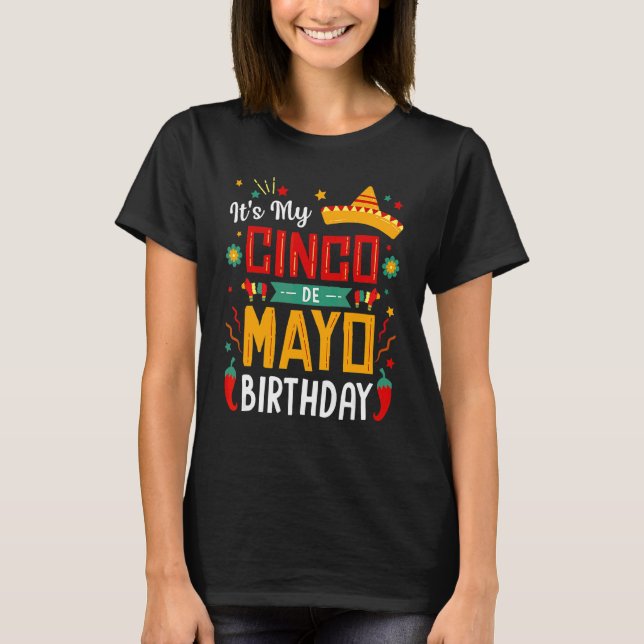 Min Cinco De Mayo Födelsedagsfest 2 T Shirt (Framsida)