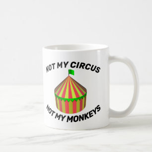 MIN CIRCUS INTE MIN MONKEYS KAFFE KOPPAR