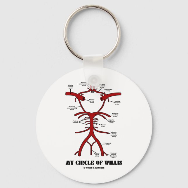 Min cirkel Willis (Arteries Anatomical Humor) Nyckelring (Framsida)