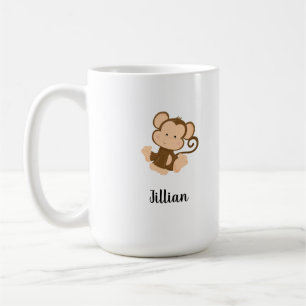 Min cirkus Min apa med eget namn Kaffemugg