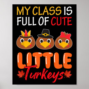Min Cl är Fullt av Thanksgivingen för kute lilla k Poster