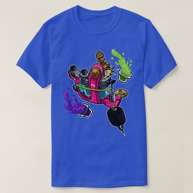 Min Coil Kärlek Färg Tattoo Maskin Tattoartist T Shirt (Design framsida)