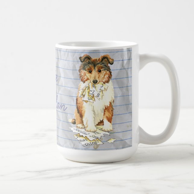 Min Collie åt min kurs planerar Kaffemugg (Höger)