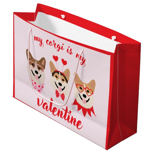 Min Corgi är min Valentine (Framsidan Vinklad)