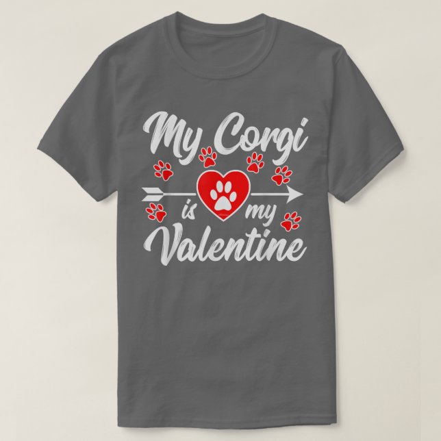 Min Corgi är min Valentine T Shirt (Design framsida)