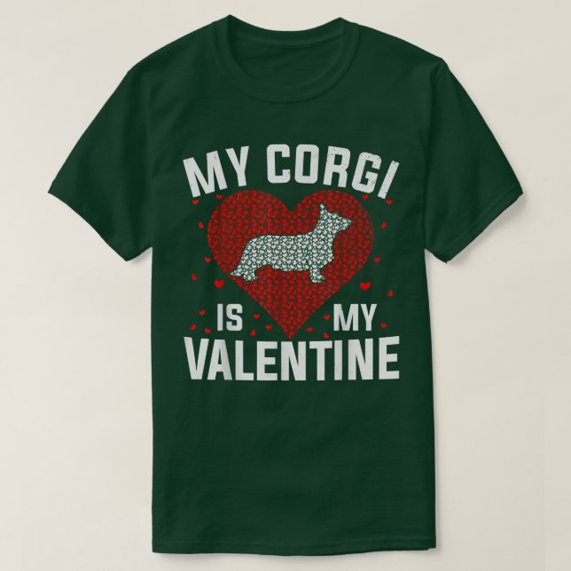 Min Corgi är mina Valentine Valentines day Boys Gi T Shirt (Design framsida)