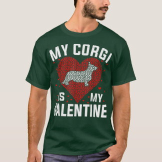 Min Corgi är mina Valentine Valentines day Boys Gi T Shirt