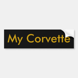 Min Corvette Bildekal