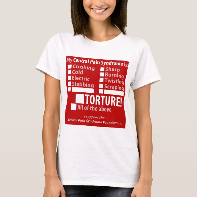 Min CPS-symptomkontrollista T-shirt (Framsida)