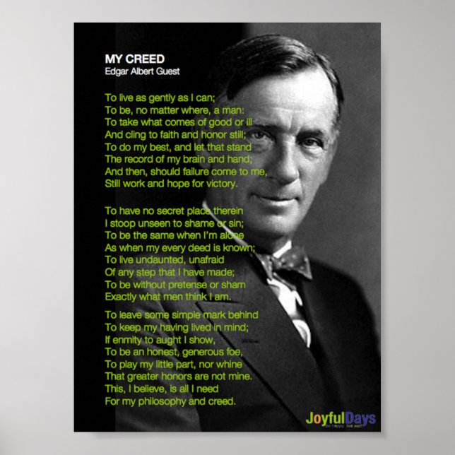 Min Creed-poster Poster (Framsidan)