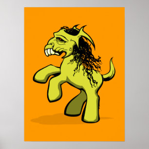 Min Creepy Little Pony (Gult) Poster