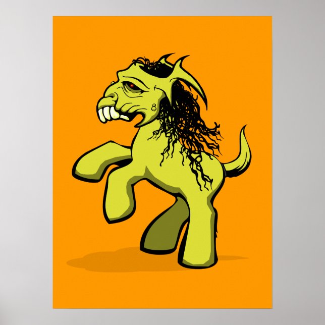 Min Creepy Little Pony (Gult) Poster (Framsidan)