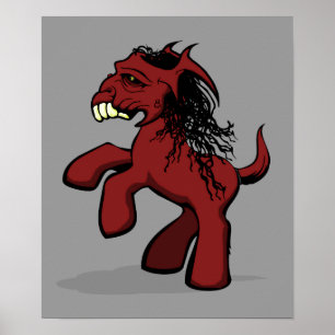 Min Creepy Little Pony Poster