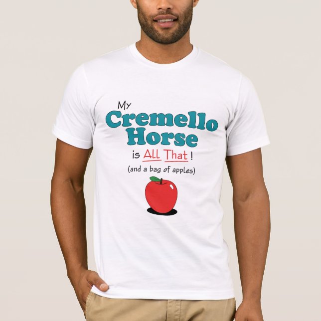 Min Cremello häst är all det! Rolig häst Tee (Framsida)