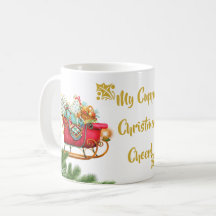 Min Cuppa-julCheer Santa Sleigh Presenter