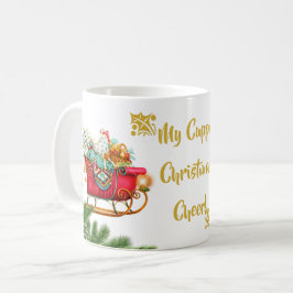 Min Cuppa-julCheer Santa Sleigh Presenter Kaffemugg