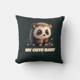 Min Cute Baby Hedgehog Pillow - beklaglig Kudde