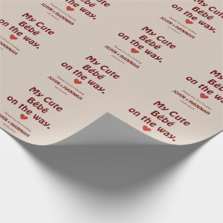 Min Cute Bébé på den bekväma babystötfångaren Presentpapper