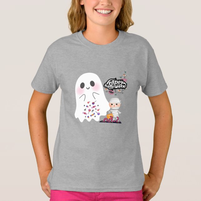 Min Cute Happy halloween T Shirt (Framsida)