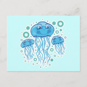 Min Cute Jellyfish - vykort