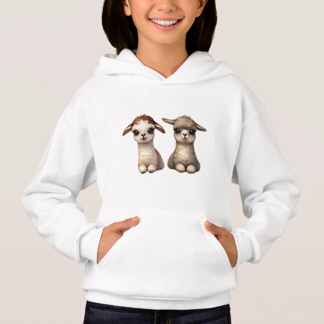 Min Cute Llamas T Shirt (Framsida)