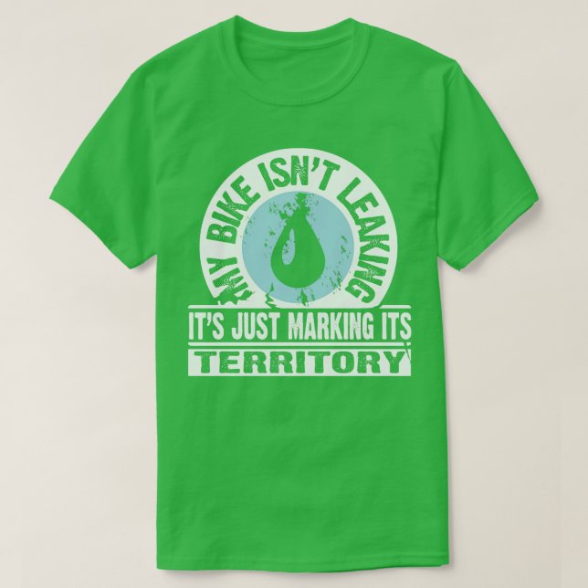 Min cykel markerar sitt territorium t shirt (Design framsida)