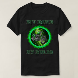 Min cykel Mina regler anpassad motorcykel t-shirt