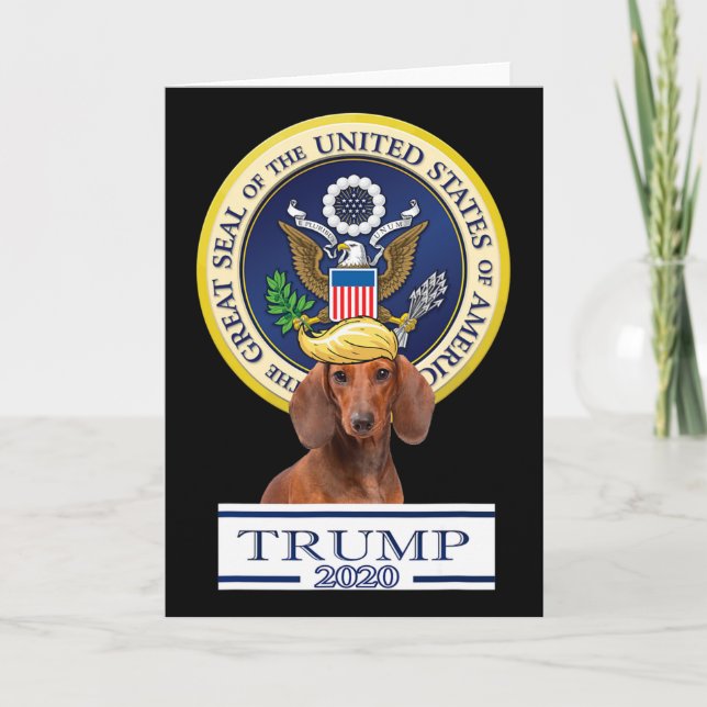 Min Dachshund för Trump Kort (Framsida)